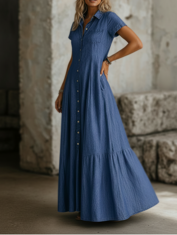 Mandy | Robe longue en jean
