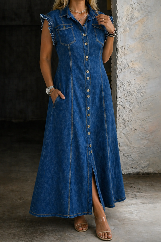 Liora | Vestido de denim de tallas grandes