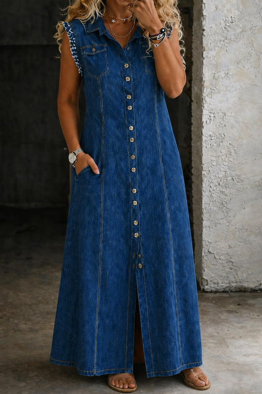 Liora | Vestido de denim de tallas grandes