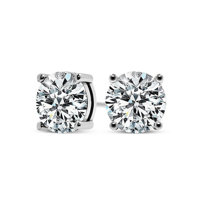 Pendientes elegantes de oro blanco Tera