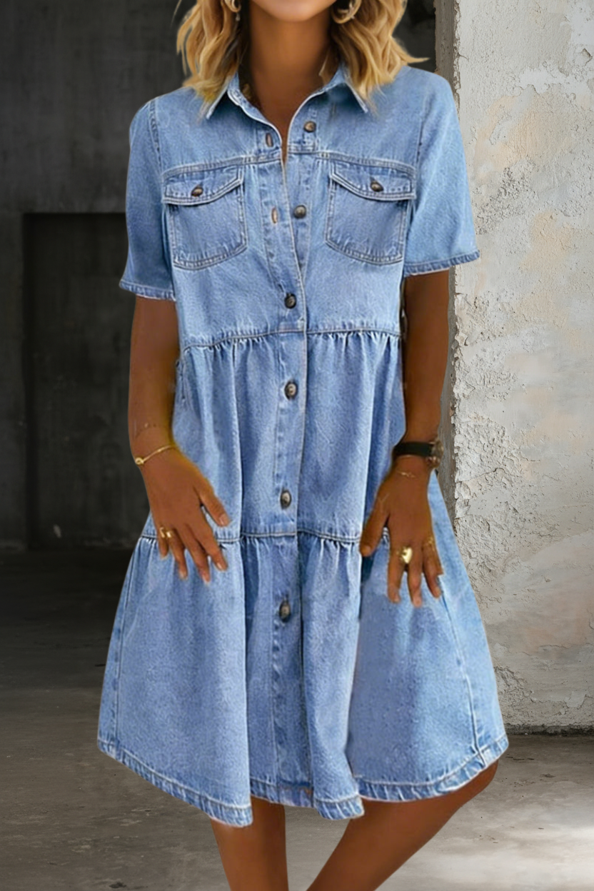 Sophia | Robe en jean décontractée et chic