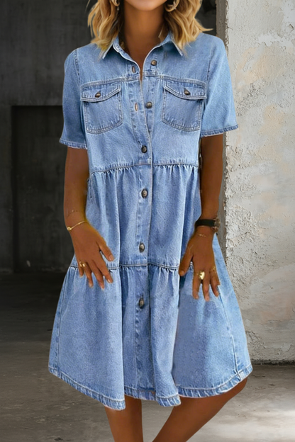 Sophia | Robe en jean décontractée et chic