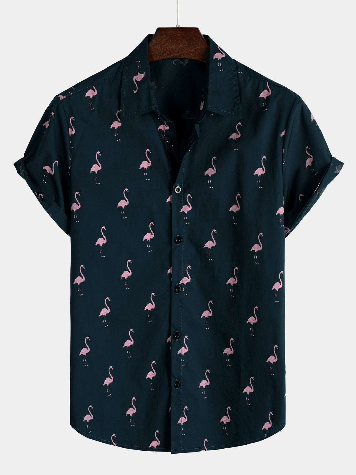 Camisa Hawaiana Flamencos Tropical