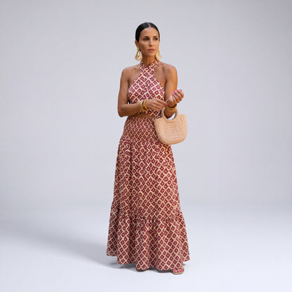 Elsa | Conjunto Estampado Hombros Descubiertos