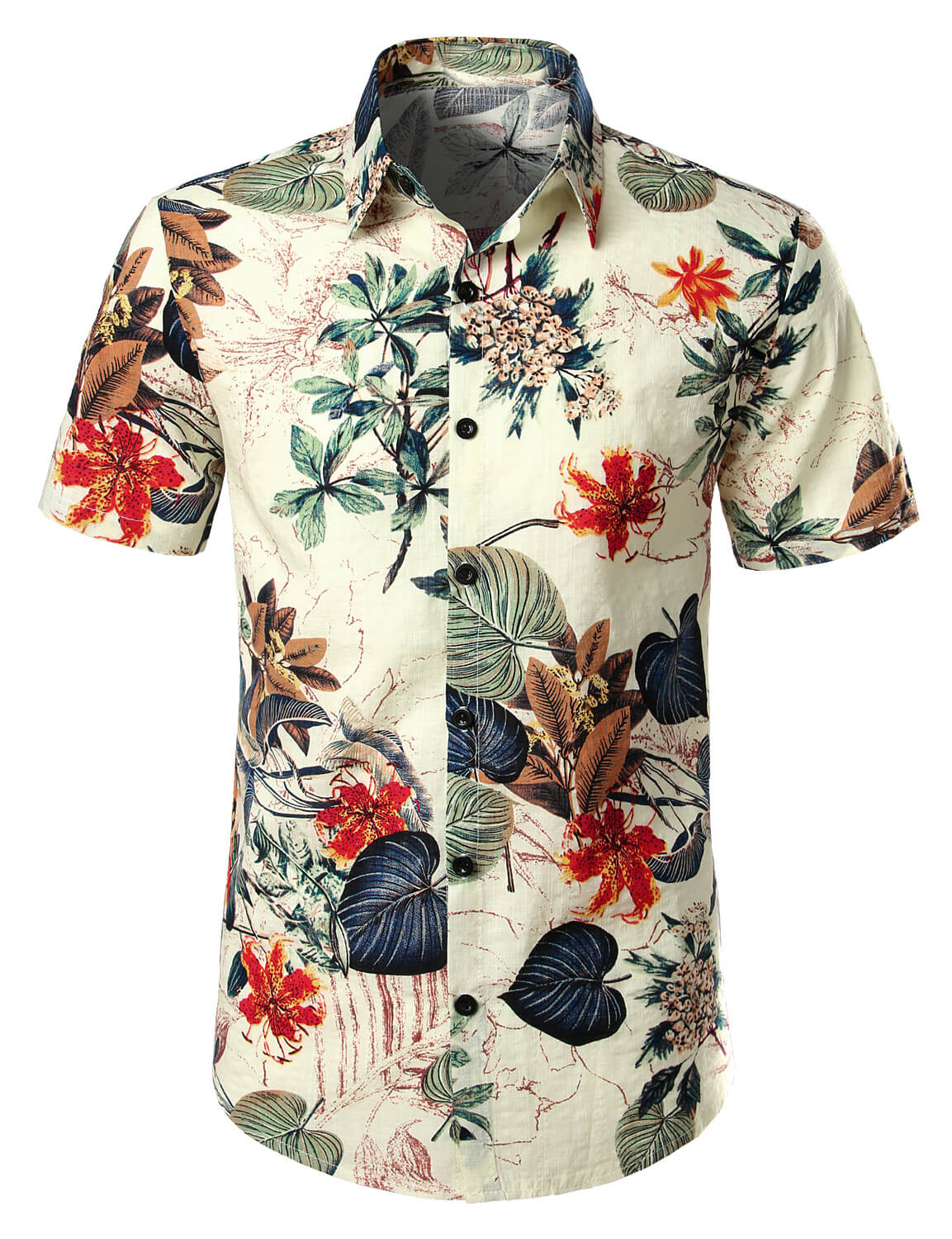 Camisa Hawaiana Floral Tropical
