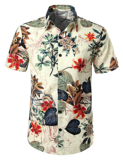 Camisa Hawaiana Floral Tropical