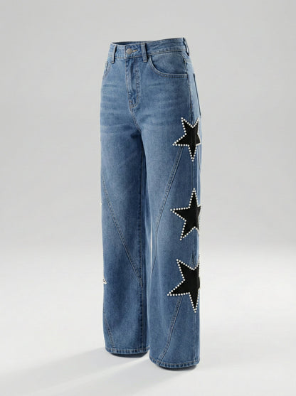 Melisa | Jeans Casual de Estrellas