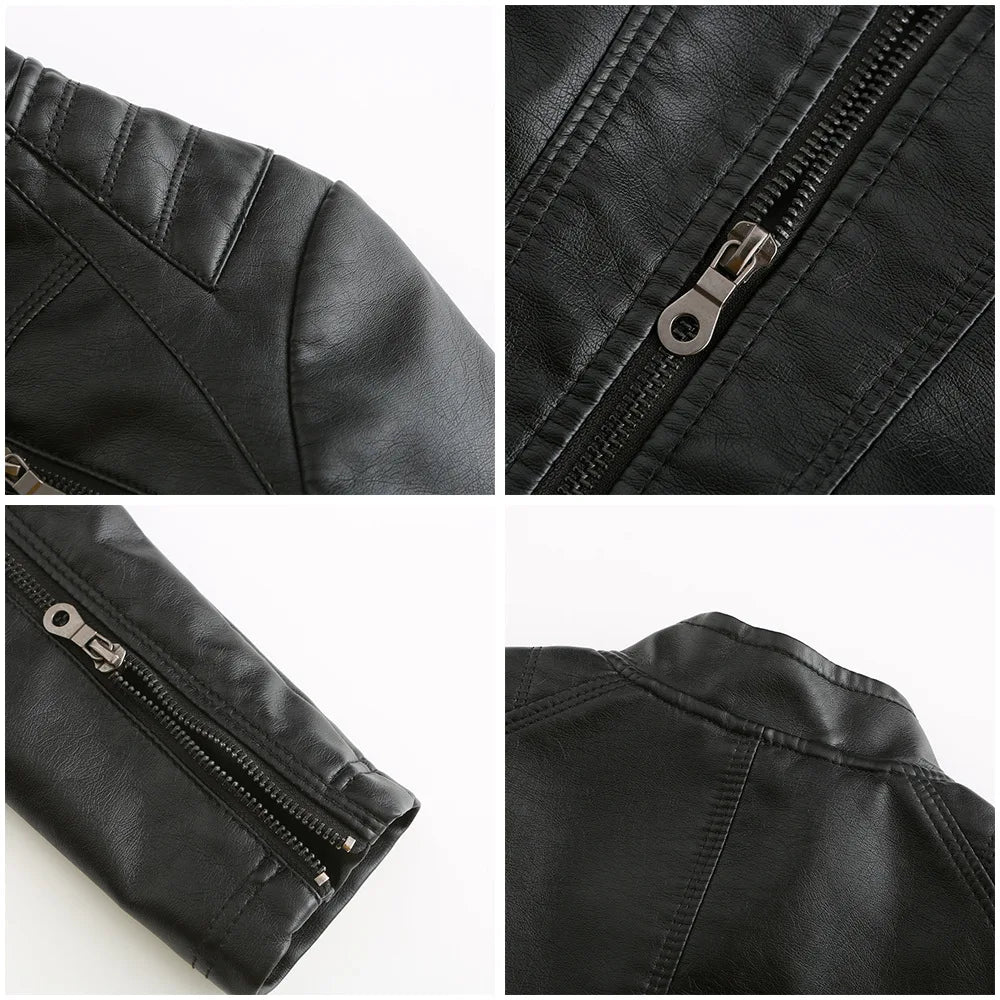 Chaqueta PU Cuero Entallada