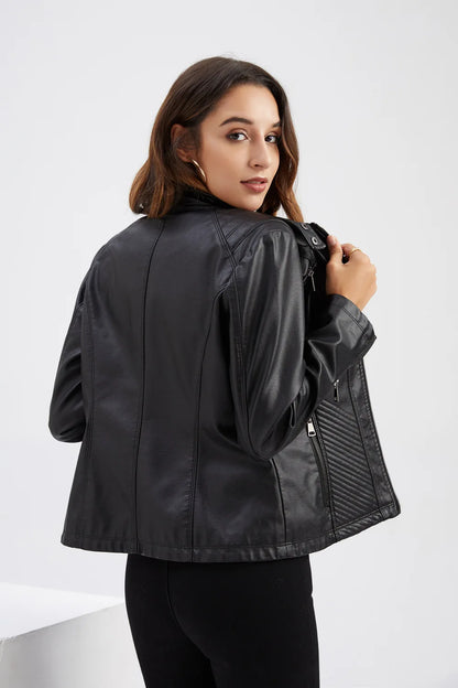 Chaqueta PU Cuero Entallada