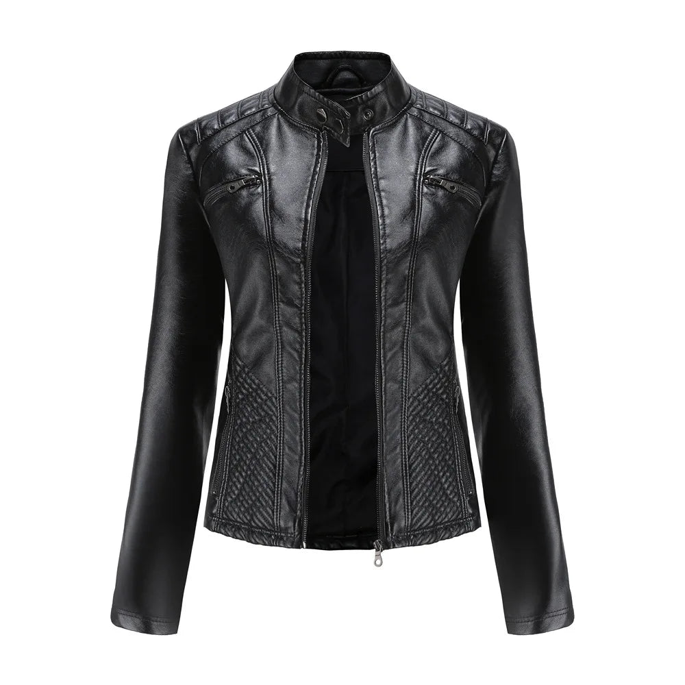 Chaqueta PU Cuero Entallada
