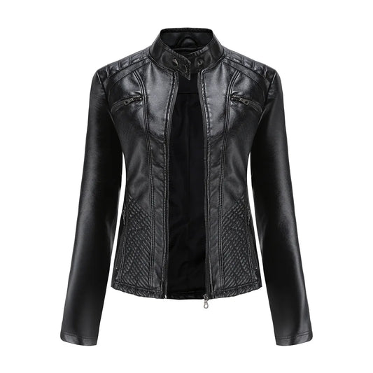 Blouson en similicuir ajusté