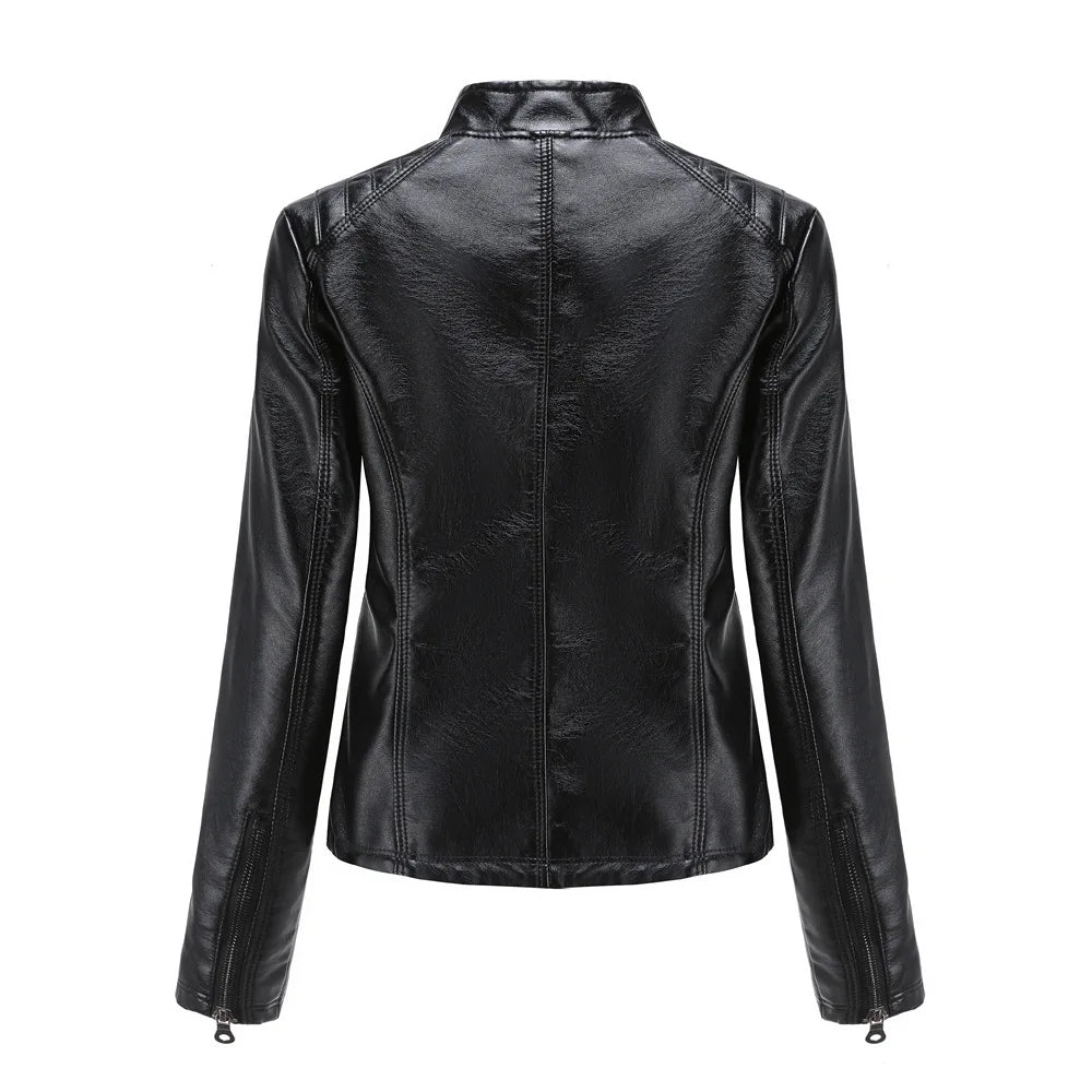 Chaqueta PU Cuero Entallada