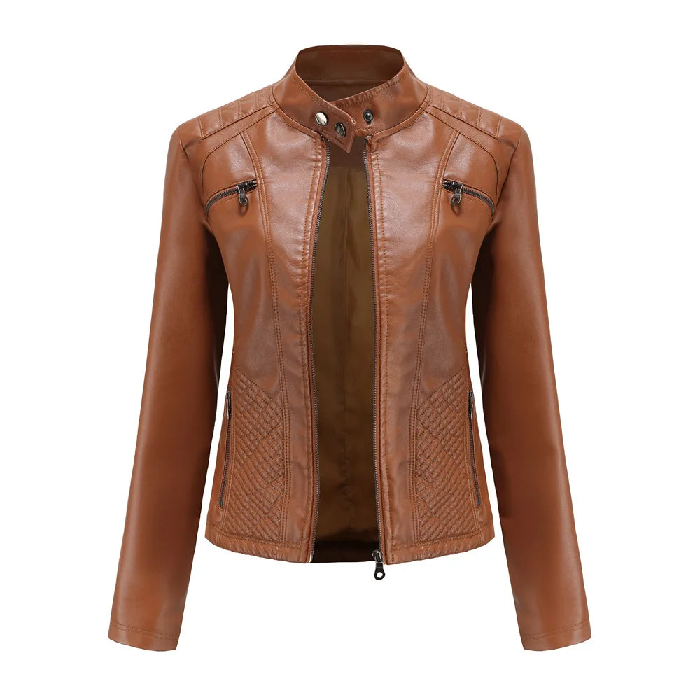 Chaqueta PU Cuero Entallada