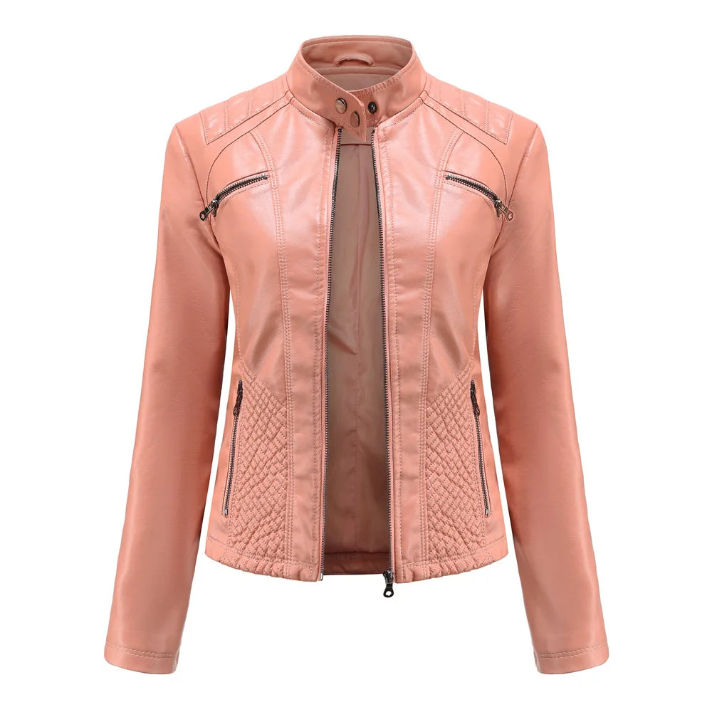 Chaqueta PU Cuero Entallada