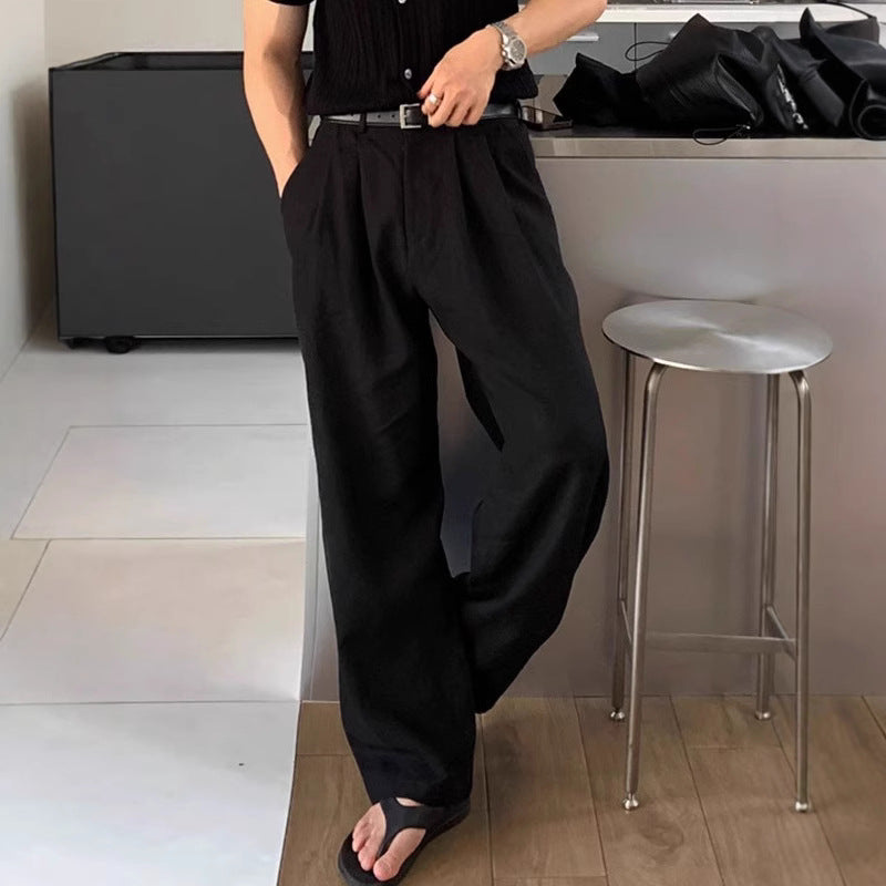Pantalon Lino Pierna Ancha