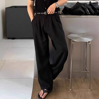 Pantalon Lino Pierna Ancha