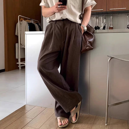 Pantalon Lino Pierna Ancha