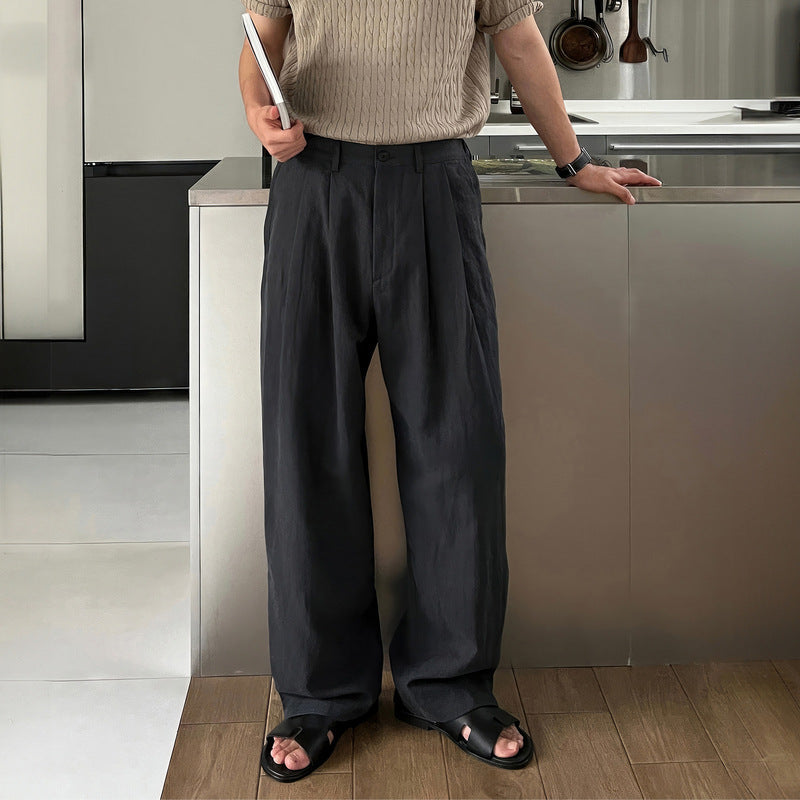 Pantalon Lino Pierna Ancha