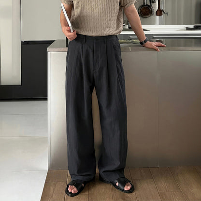 Pantalon Lino Pierna Ancha