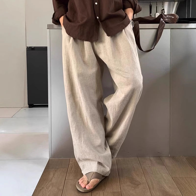 Pantalon Lino Pierna Ancha