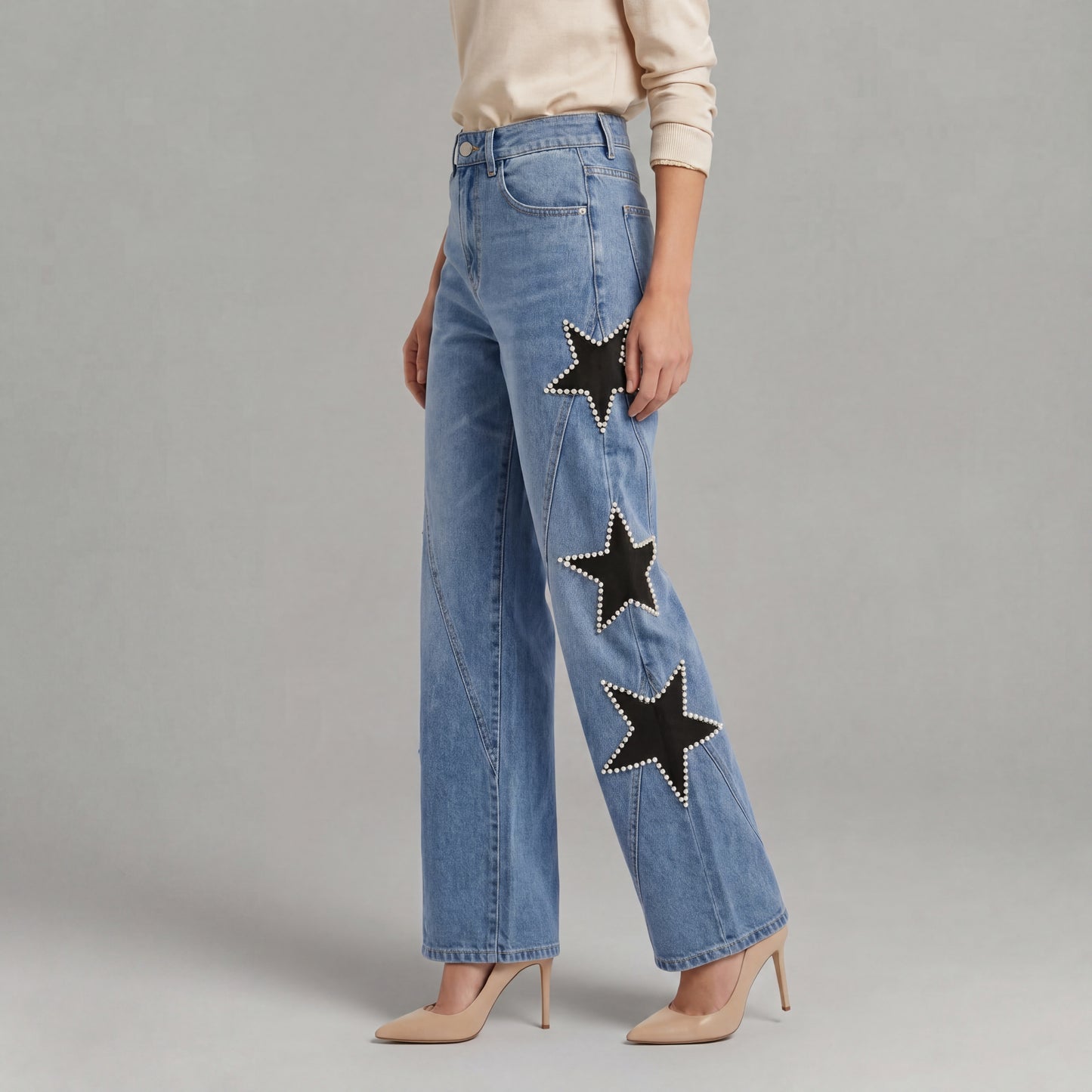 Melisa | Jeans Casual de Estrellas