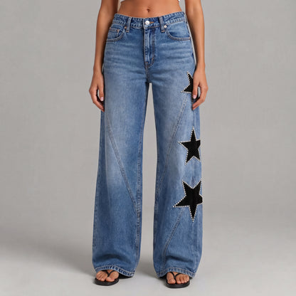 Melisa | Jeans Casual de Estrellas