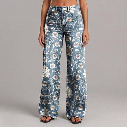 Pantalon bohème bleu