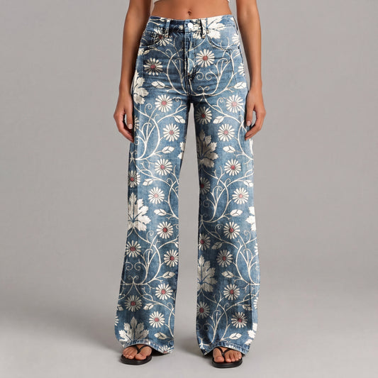 Pantalon bohème bleu