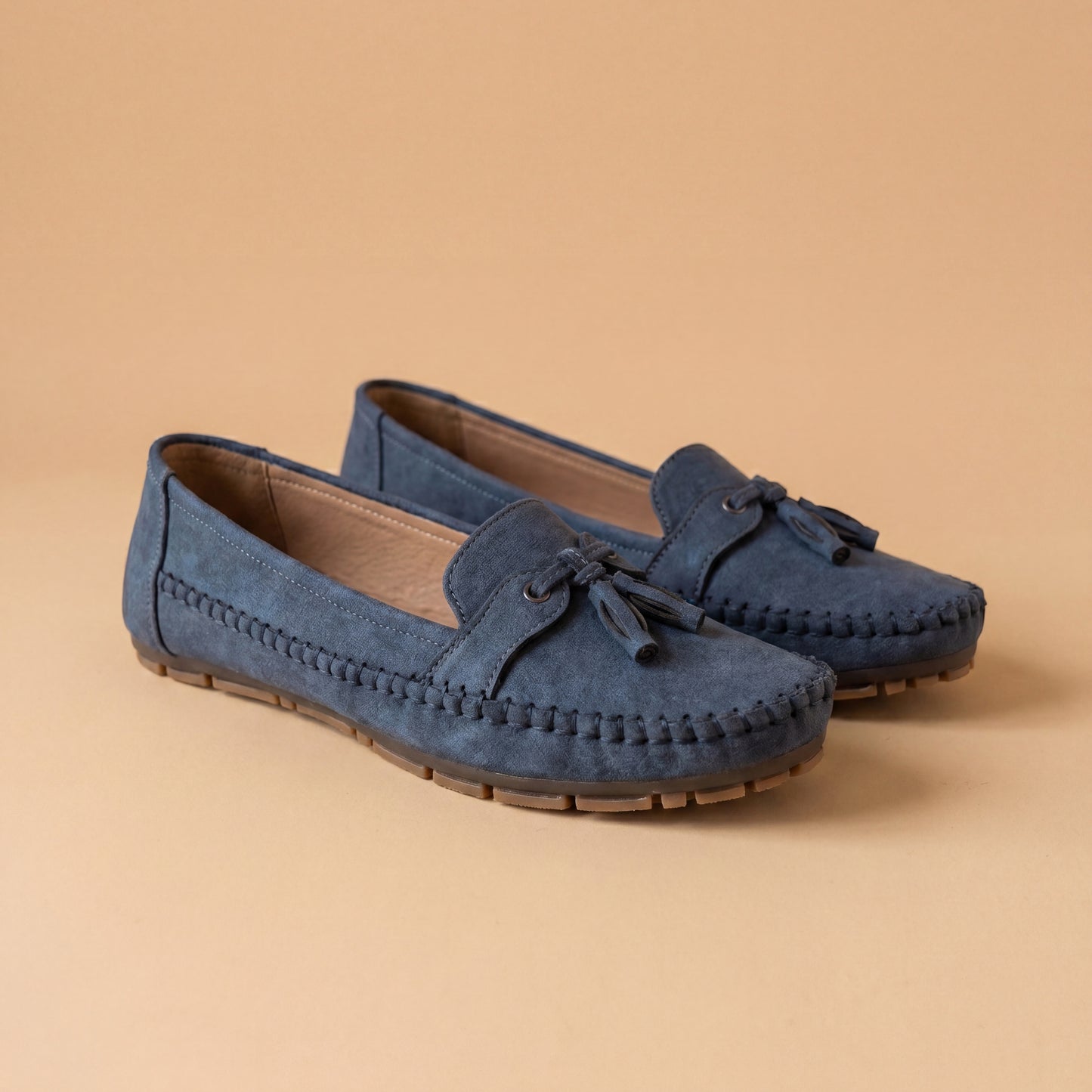Mocassins à Nœud et Semelle Souple