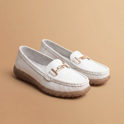 Mocassins en cuir véritable