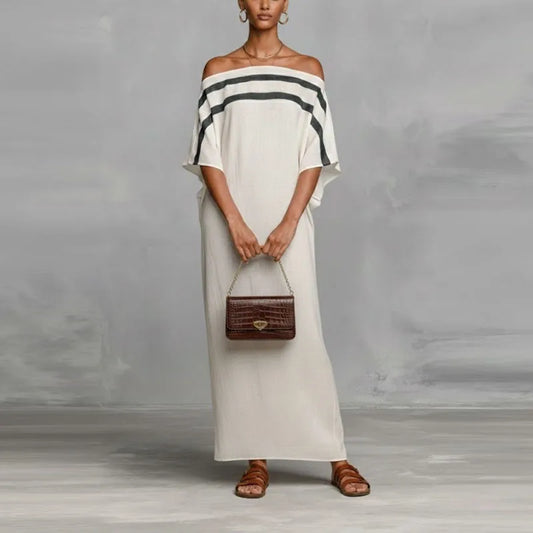 Vestido Rayas Fluido