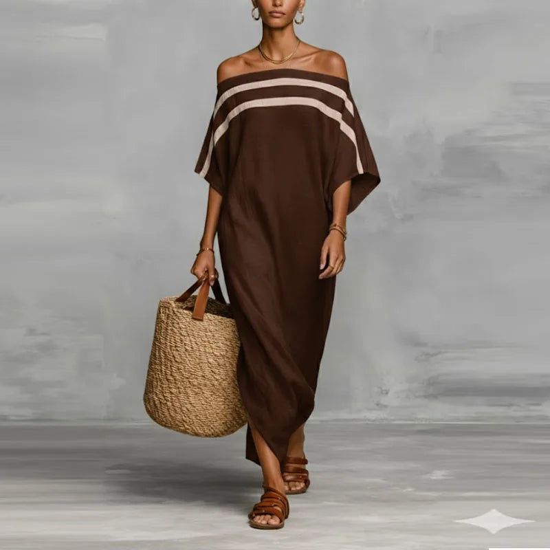 Robe fluide à rayures