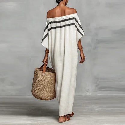 Robe fluide à rayures
