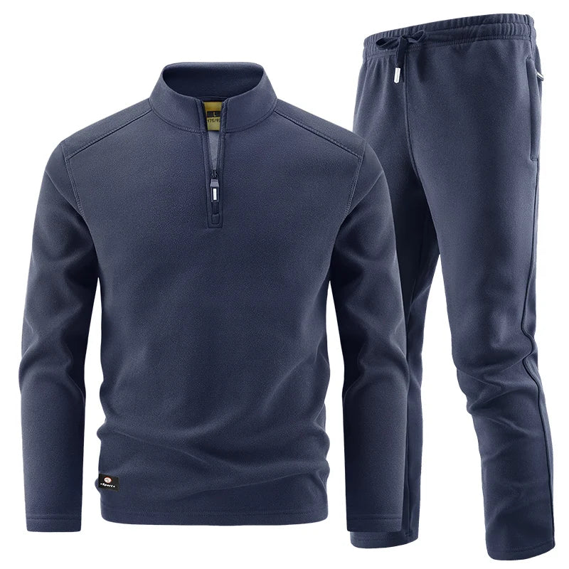 Elegante conjunto de jersey con cremallera para hombre