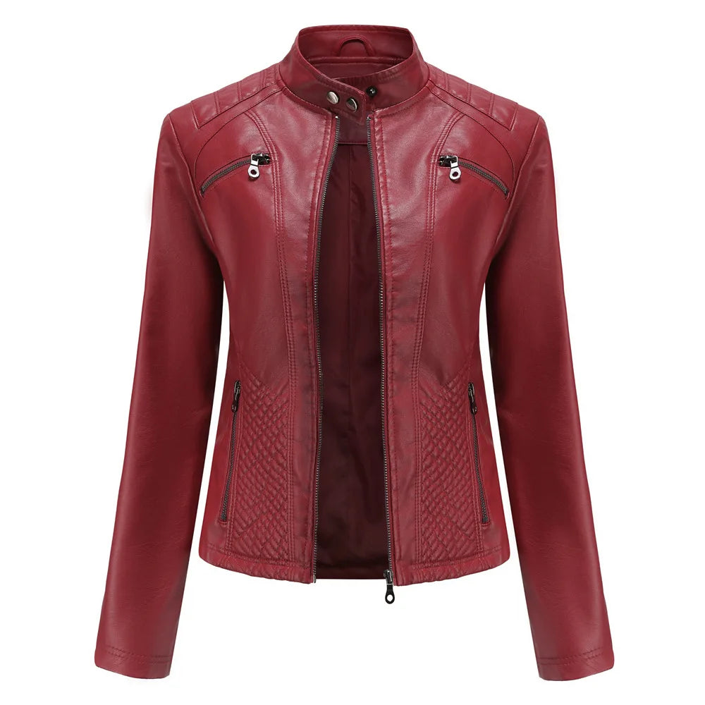Chaqueta PU Cuero Entallada