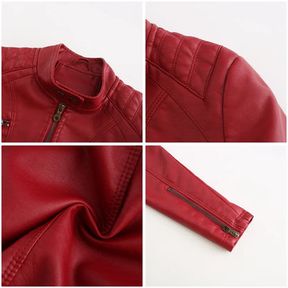 Chaqueta PU Cuero Entallada