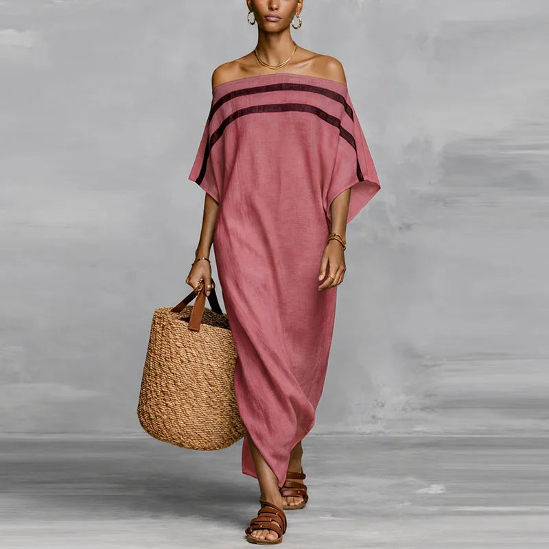 Robe fluide à rayures