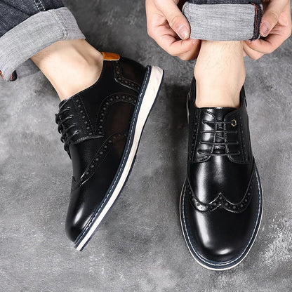 Elegantes Zapatos Oxford Cuero Premium