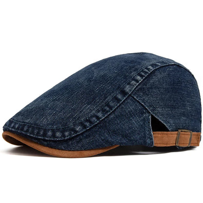 Bloom™ | Gorra plana de denim premium – Estilo atemporal y comodidad diaria