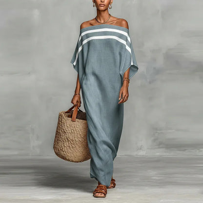 Robe fluide à rayures