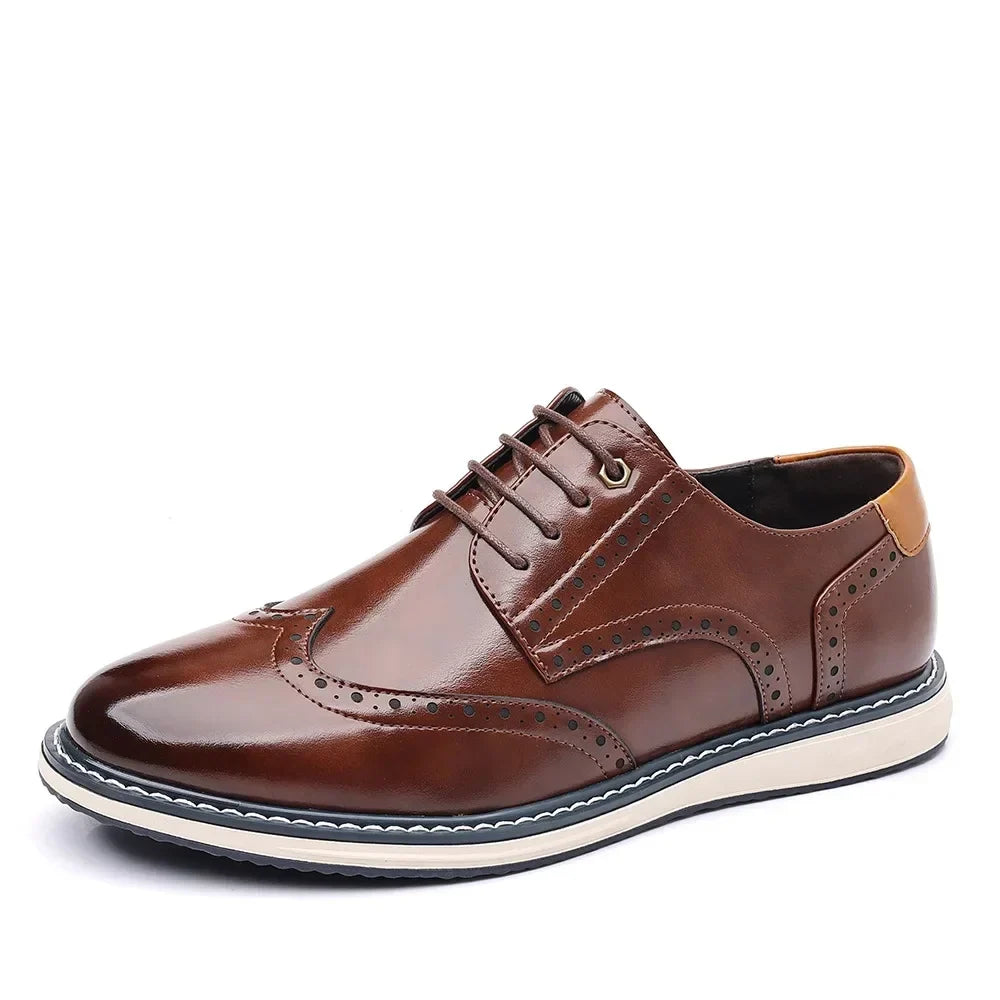 Elegantes Zapatos Oxford Cuero Premium