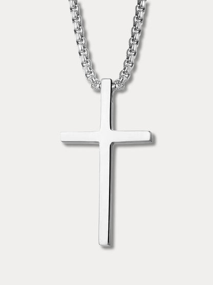 Chaîne avec pendentif croix simple
