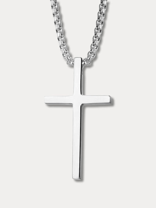 Chaîne avec pendentif croix simple