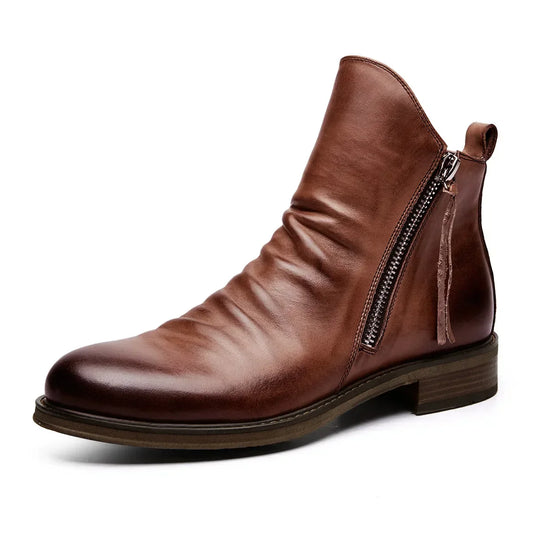 Botas Chelsea de Piel para Hombre – Elegancia Clásica y Comodidad Diaria