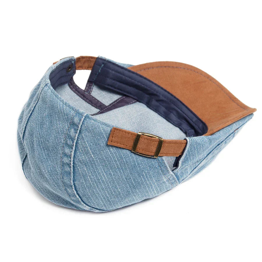 Bloom™ | Gorra plana de denim premium – Estilo atemporal y comodidad diaria
