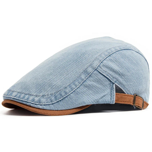Bloom™ | Gorra plana de denim premium – Estilo atemporal y comodidad diaria