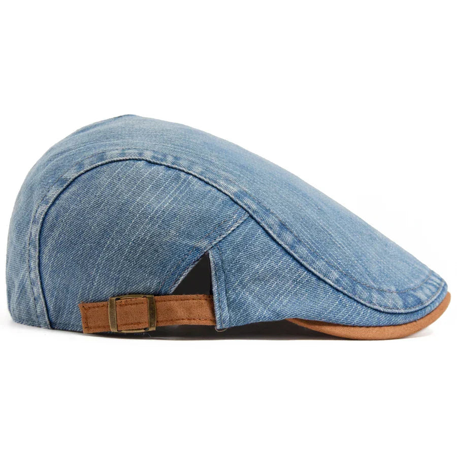 Bloom™ | Gorra plana de denim premium – Estilo atemporal y comodidad diaria