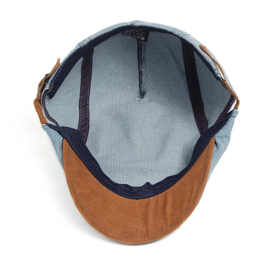 Bloom™ | Gorra plana de denim premium – Estilo atemporal y comodidad diaria
