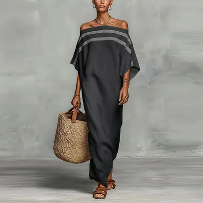 Robe fluide à rayures