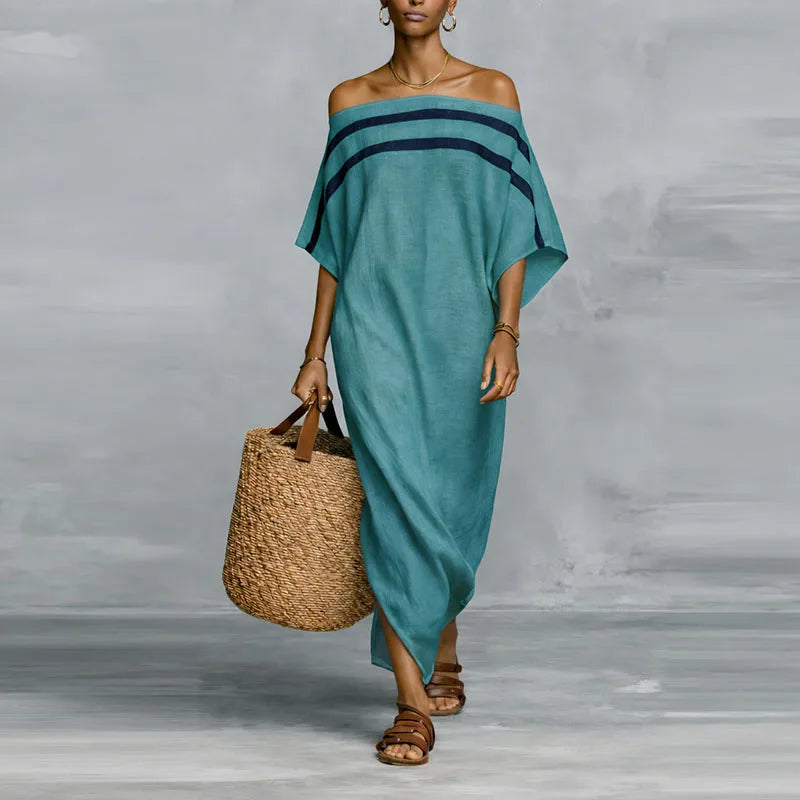 Robe fluide à rayures